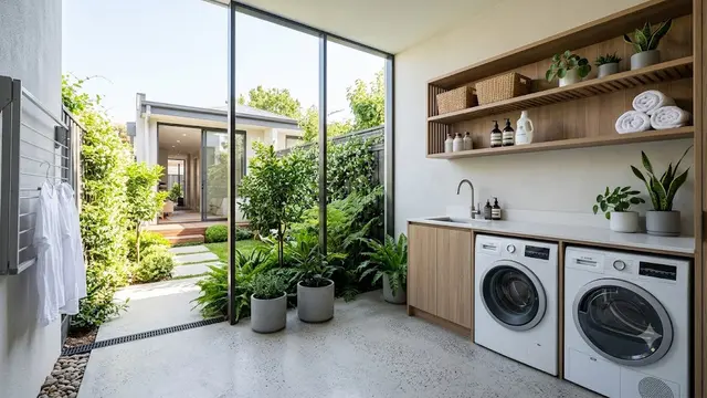 Area Laundry Outdoor yang Bikin Rumah Terasa Lebih Luas
