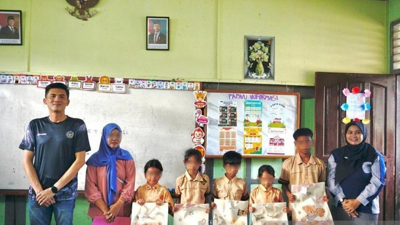 Lapas Tanjungpandan Salurkan Bantuan Perlengkapan Sekolah, Wujudkan Kepedulian Pendidikan