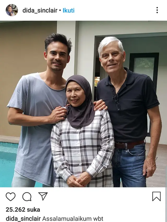Unggahan Dida Sinclair. (Foto: Instagram @dida_sinclair)
