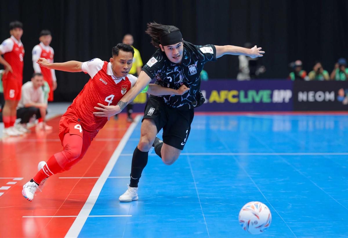 FOTO: Kehadiran Shin Tae Yong Saat Timnas Futsal Indonesia Bungkam Korea Selatan