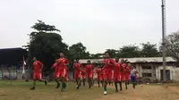 Tim Pelajar U-16 Kemenpora melakukan pemusatan latihan di Stadion Bea Cukai Rawamangun, Jakarta, Selasa (7/8/2018), sebagai persiapan untuk Piala Gothia 2018 yang akan digelar di Qingdao, China, 12-18 Agustus 2018. (Istimewa)