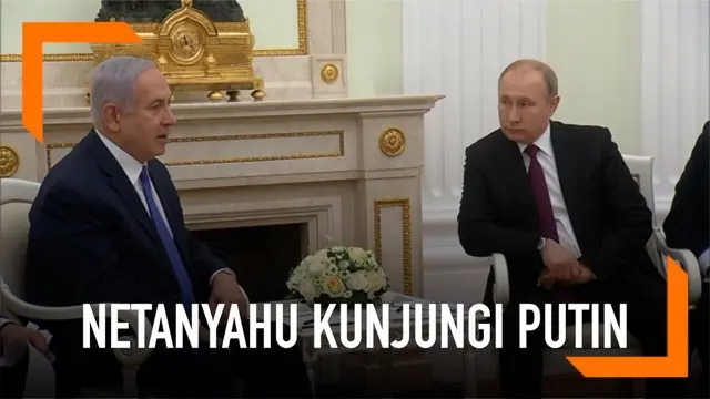 Jelang pemilu di Israel, Benjamin Netanyahu mengunjungi Vladimir Putin di Moskow, Rusia.