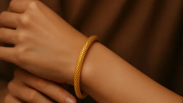 Gelang Emas 12 Gram 24 Karat Model Klasik Lilit