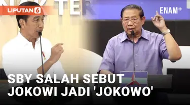 Salah Sebut Jokowi Jadi Jokowo, SBY: Antara Jokowi Sama Prabowo