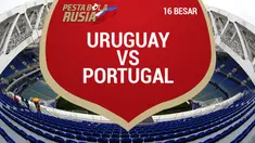 Portugal menelan kekalahan saat menghadapi Uruguay di babak 16 besar Piala Dunia 2018.