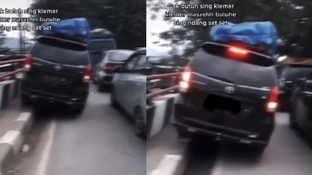 Avanza lewat trotoar (TikTok/@orangapakorakepenakkk)