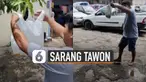 Setelah terbungkus seutuhnya, ia menarik dahan dan berlari agar tak diserang.
