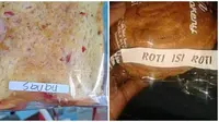 Keterangan Isian Roti Nyeleneh. (Sumber: Twitter/@tanyakanrl dan 1cak.com)