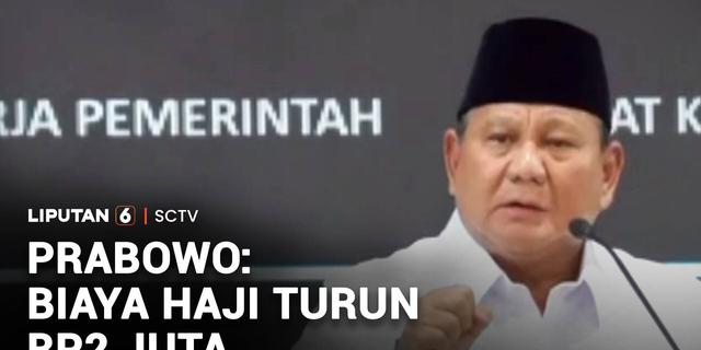 Prabowo: Biaya Haji Turun Rp2 Juta