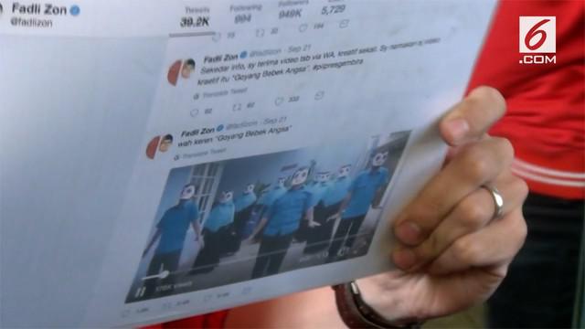 Fadli Zon dilaporkan ke polisi oleh seorang politikus Partai Solidaritas Indonesia. Fadli dilaporkan setelah mengunggah video potong bebek angsa dengan lirik yang diedit.