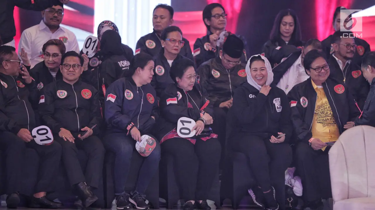 Tokoh Pendukung Capres dan Cawapres di Debat Perdana Pilpres 2019
