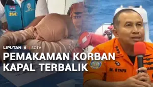 Isak Tangis Iringi Pemakaman Korban KM Virgo Transport 8