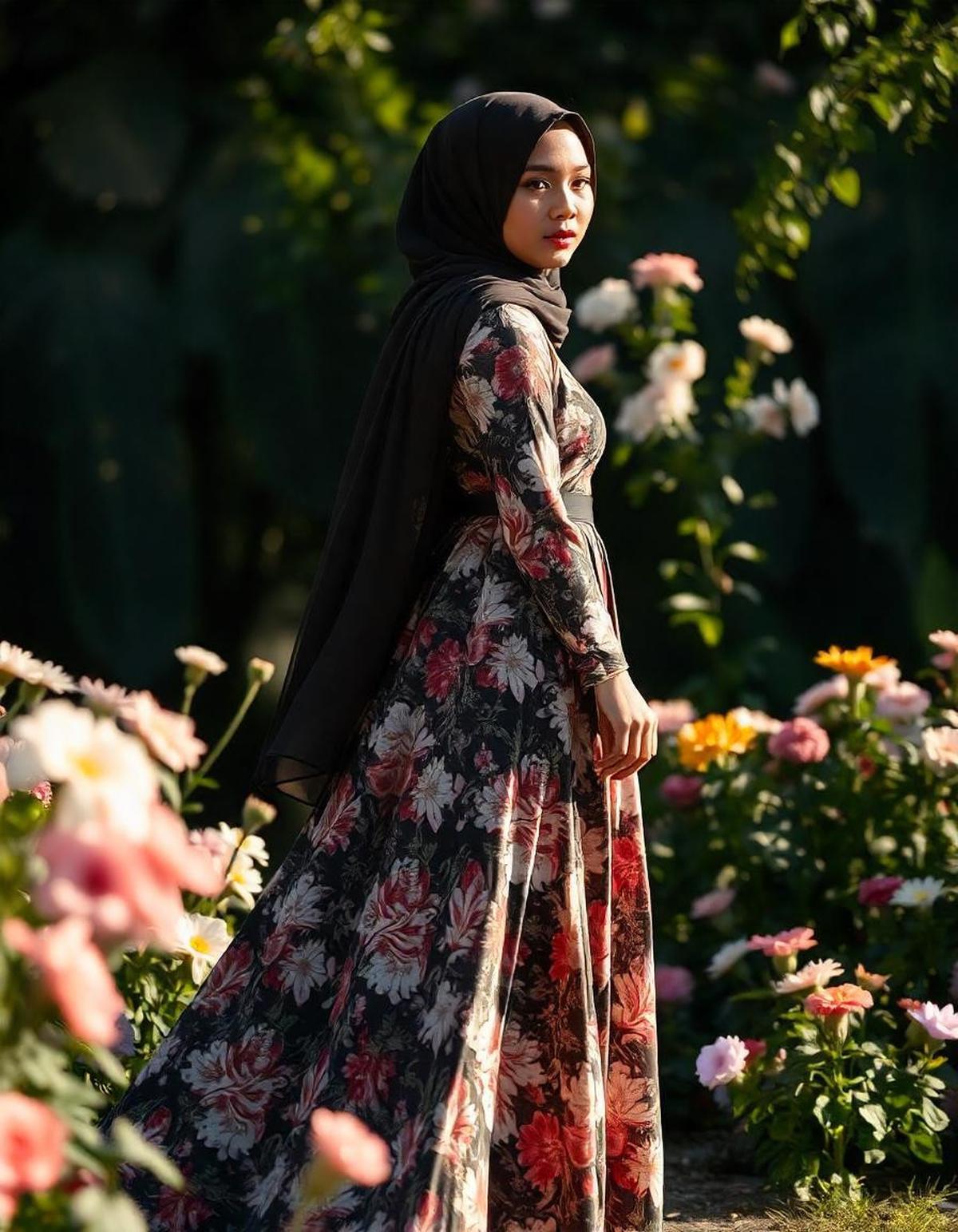 Baju Gamis Kain Katun Jepang