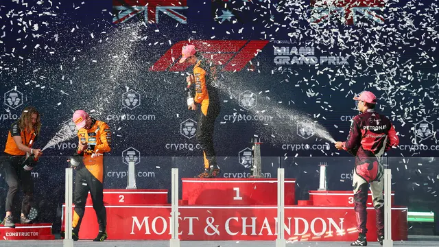 Podium Main Race F1 GP Miami 2025
