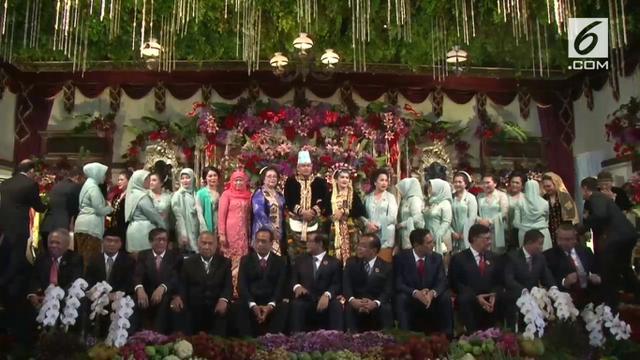 Para menteri di resepsi Kahiyang Ayu-Bobby Nasution