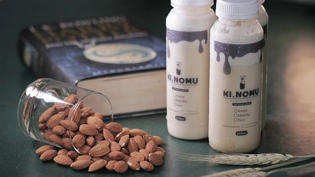 Ilustrasi susu almond