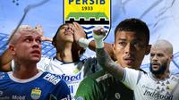 Persib Bandung - Teja Paku Alam, Beckham, Ciro ALves, David Da Silva (Bola.com/Decika Fatmawaty)
