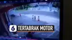 NGERI, BOCAH TERTABRAK MOTOR HINGGA TERPENTAL SAAT MENYEBERANG