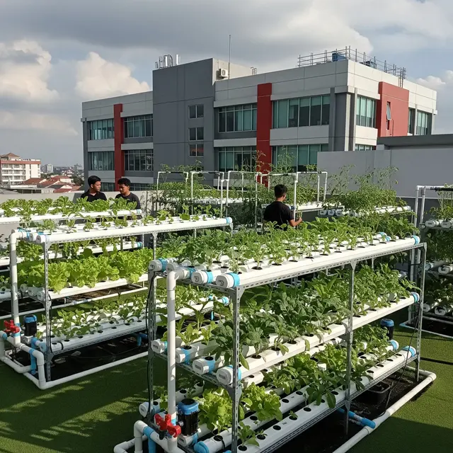 9 Ide Kebun Sayur di Rooftop Kantor untuk Kemandirian Pangan Karyawan, Solusi Hijau Produktif