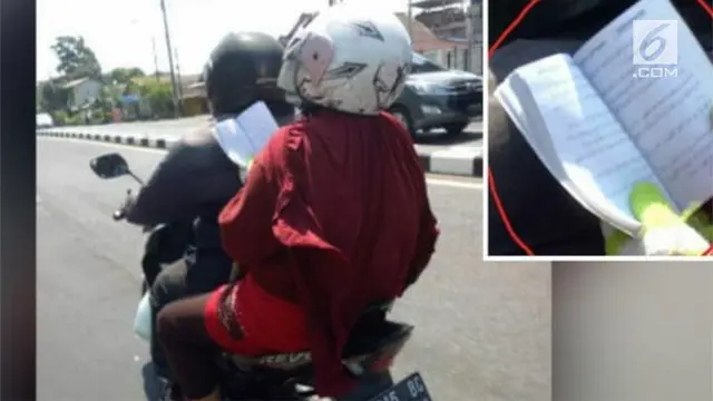 VIDEO: Viral, Ibu Mengaji di Atas Motor