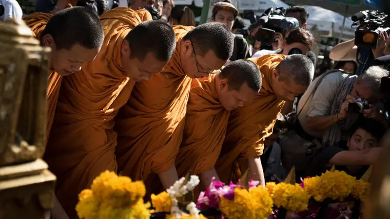 20150819- Doa Bersama di Lokasi Ledakan Bom Thailand-Bangkok