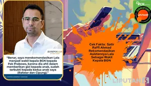 Cek Fakta: Satir Raffi Ahmad Rekomendasikan Asistennya Jadi Wakil Kepala BGN