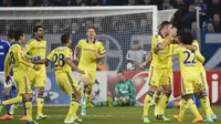 Selebrasi Chelsea atas Gol ke Gawang Schalke (AFP)