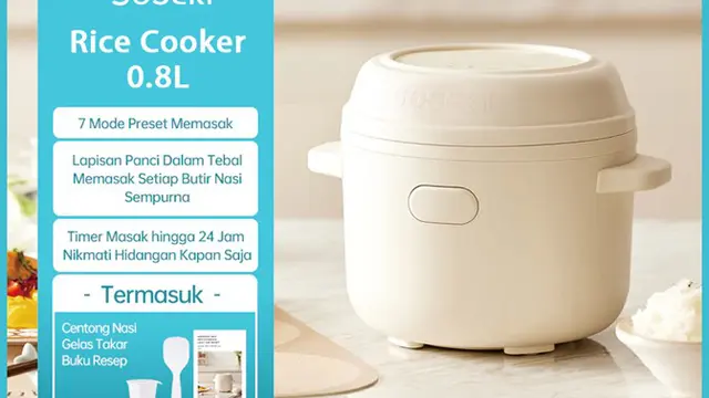 SOSEKI Digital Rice Cooker Mini 0.8L