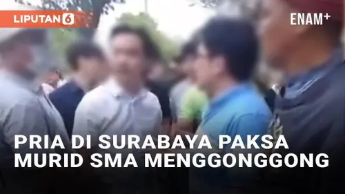 VIDEO: Viral Pria di Surabaya Paksa Murid SMA Menggonggong, Diduga Berawal dari Perundungan