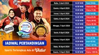 Jadwal pertandingan IWF World Championship 2024. (Sumber: Dok. Vidio.com)