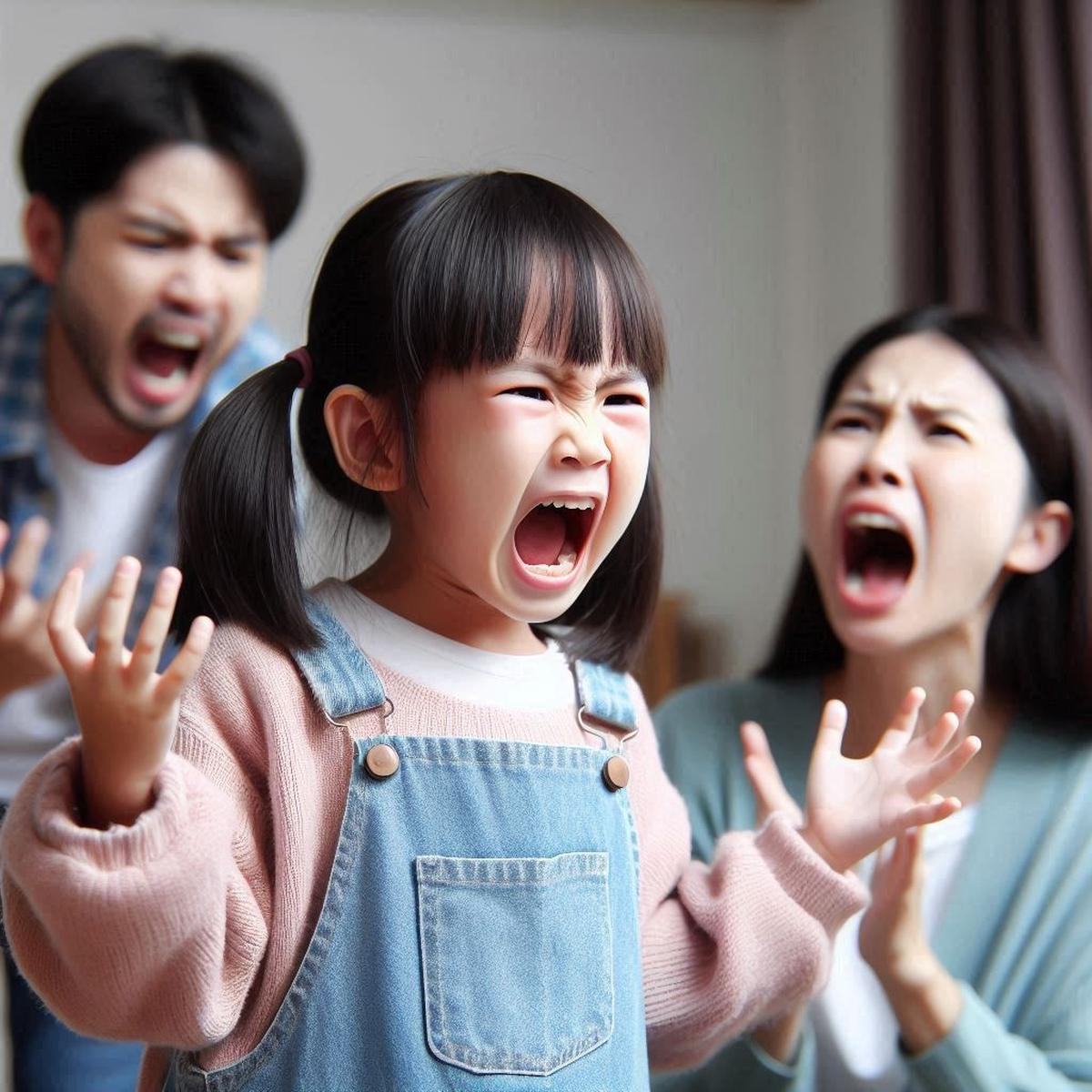 Ilustrasi Anak Teriak