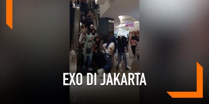 VIDEO: Kehebohan Penggemar Sambut Kedatangan EXO di Jakarta