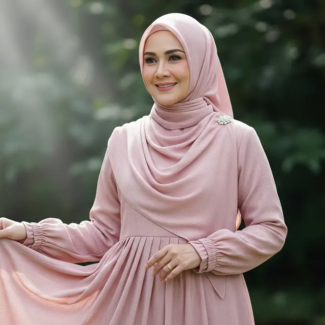 7 Jenis Bahan Gamis yang Nyaman untuk Usia 50 Tahun, Tetap Anggun dan Tidak Gerah