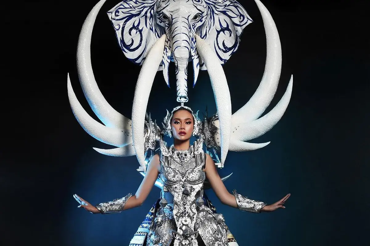 Kemegahan Gajah Way Kambas Jadi Inspirasi National Custome Yasinta Aurel di Miss Supranational Indonesia 2023