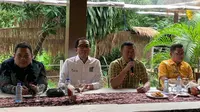 Elite Partai Golkar dan Partai Kebangkitan Bangsa (PKB) menggelar pertemuan untuk membahas pembentukan koalisi besar, pada Rabu (10/5/2023). (Liputan6.com/ Delvira Hutabarat