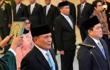 FOTO: Presiden Prabowo Lantik Djamari Chaniago sebagai Menkopolhukam, Erick Thohir sebagai Menpora