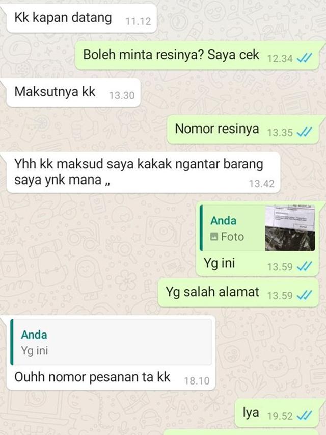 6 Chat Bocah Order di Online Shop Ini Polos Banget, Melatih Kesabaran