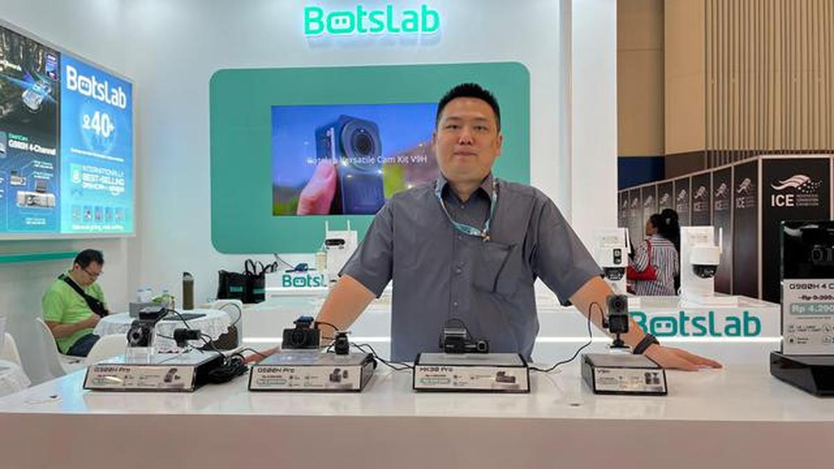 Selain Dash Cam, Botslab juga memamerkan lini produk CCTV andalannya. (Liputan6.com/Septian Pamungkas)
