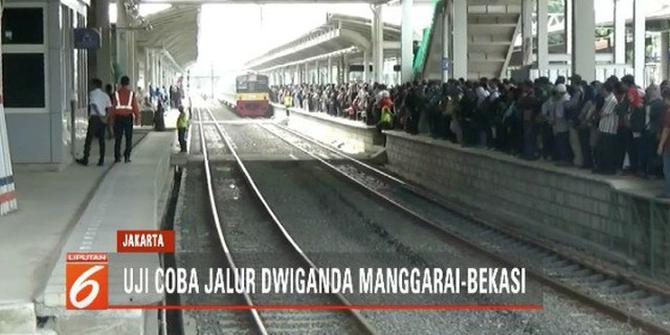 Uji Coba Jalur Dwiganda Commuter Line Manggarai-Bekasi Berlangsung 2 Hari