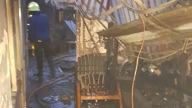 Kebakaran di Belawan