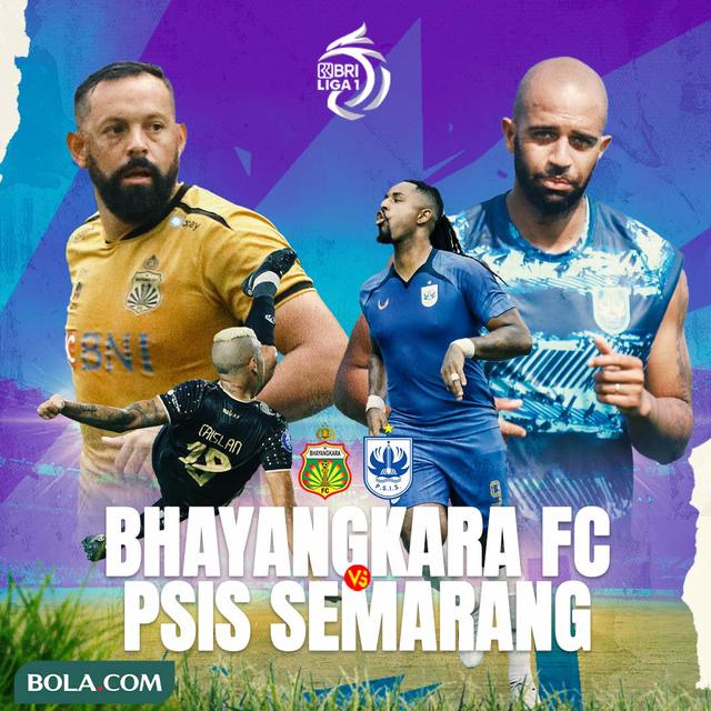 BRI Liga 1 - Duel Antarlini - Bhayangkara FC Vs PSIS Semarang
