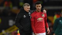 Angel Gomes memilih untuk menolak tawaran kontrak yang diajukan Manchester United dan hengkang ke klub Portugal Boavista FC. (AFP/Oli Scarf)