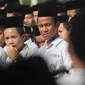 Santri Kota Tangerang Selatan mengikuti apel untuk memperingati Hari Santri Nasional di lapangan Pesantren AL-Amanah AL-Gontroy, Pondok Aren, Senin (22/10). Acara tersebut dalam rangka memperingati Hari Santri Nasional ke-3. (Merdeka.com/Arie Basuki)