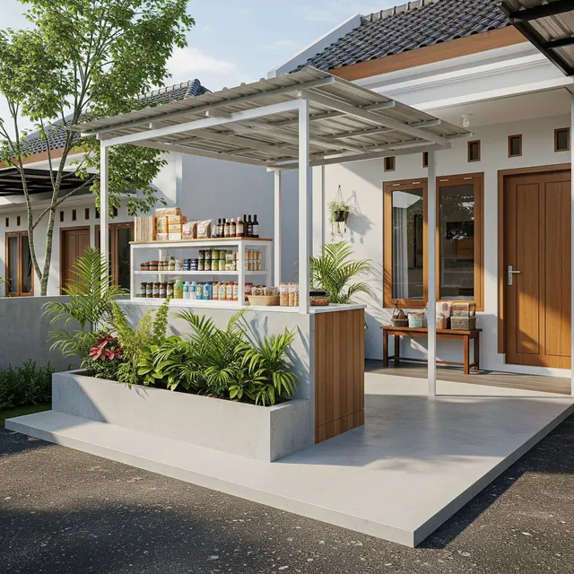 9 Desain Teras Rumah Tipe 45 dengan Dak Beton untuk Jualan, Fungsional dan Menarik