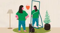 Ilustrasi diri sendiri, mencintai diri sendiri. (Image by rawpixel.com on Freepik)