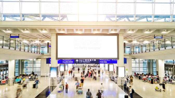 Ilustrasi suasana di bandara. (iStockphoto)