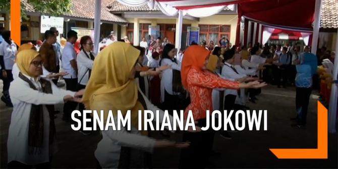 VIDEO: Begini Gaya Senam Iriana Jokowi