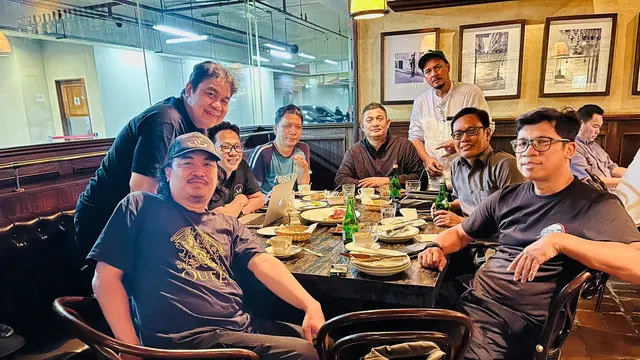 Aldo Sianturi diskusi bersama pewarta