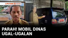 Aksi ugal-ugalan sebuah mobil dinas plat merah di jalan kampung yang sempit nyaris menabrak seorang anak yang tengah bermain sepeda. Mobil dinas tersebut dikemudikan tanpa izin oleh anak dari staf pegawai di Dinas Satpol PP Kabupaten Boyolali.