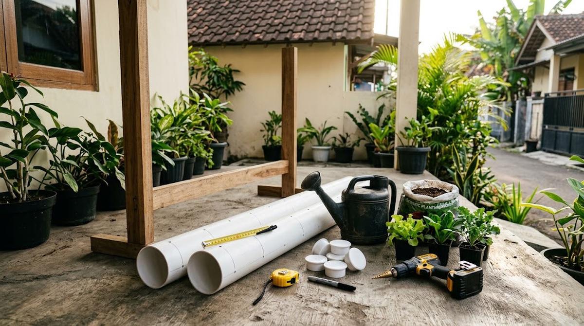 Tentukan Lokasi dan Siapkan Pipa Paralon